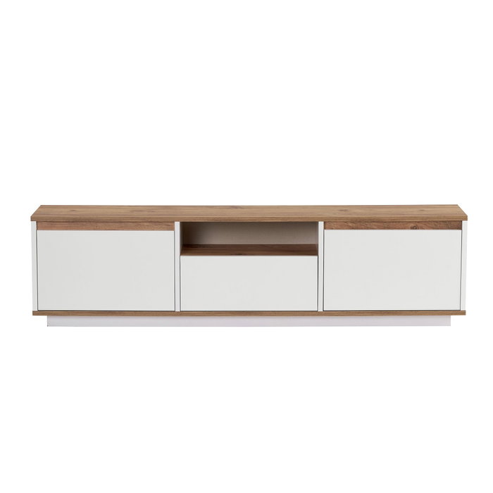 Nordure Soporte para TV Sentinel - Pino Atlántico y Blanco